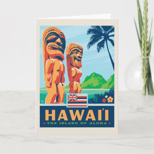Staatsstolz | Hawaii Karte (Vorderseite)