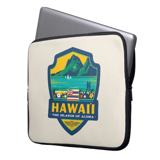 Staatsstolz | Hawaii Laptopschutzhülle (Vorderseite Links)