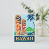 Staatsstolz | Hawaii Postkarte (Stehend Vorderseite)