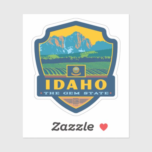 Staatsstolz | Idaho Aufkleber (Blatt)