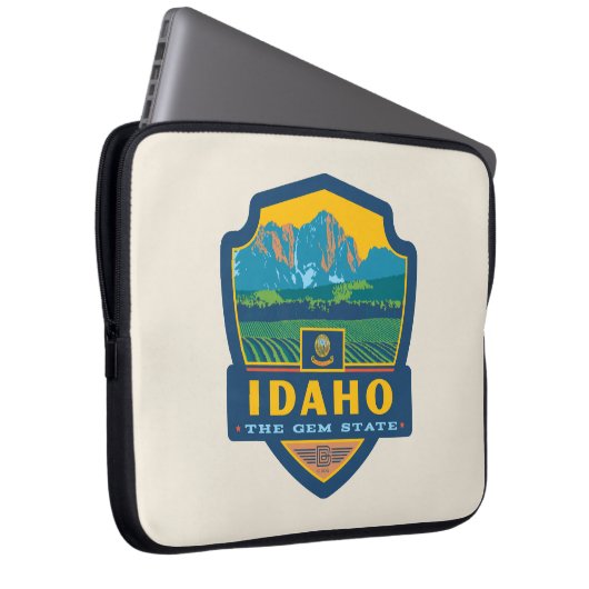 Staatsstolz | Idaho Laptopschutzhülle (Vorne Rechts)