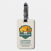 Staatsstolz | Illinois Gepäckanhänger (Rückseite vertikal)