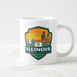 Staatsstolz   Illinois Jumbo-Tasse