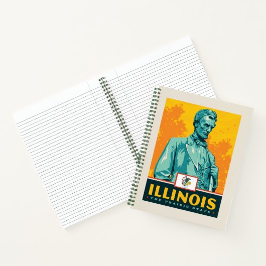 Staatsstolz | Illinois Notizblock (Innenseite)