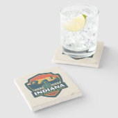 Staatsstolz | Indiana Steinuntersetzer (Seitenansicht)