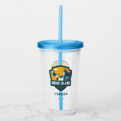 Staatsstolz | Insel Rhode Acryltrinkbecher (Vorderseite)