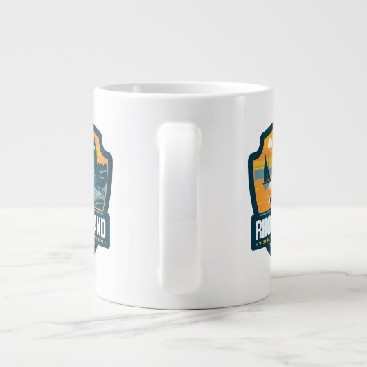 Staatsstolz | Insel Rhode Jumbo-Tasse (Rückseite)
