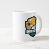 Staatsstolz | Insel Rhode Jumbo-Tasse (Vorderseite Rechts)