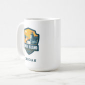 Staatsstolz | Insel Rhode Kaffeetasse (Vorderseite Links)