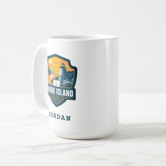 Staatsstolz | Insel Rhode Kaffeetasse (Vorderseite Links)