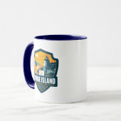 Staatsstolz | Insel Rhode Tasse (Vorderseite Links)