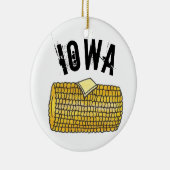 Staatsstolz IOWA Buttered Corn auf dem Cob Keramik Ornament (Rechts)