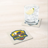 Staatsstolz| Iowa Rechteckiger Pappuntersetzer (Vor Ort)