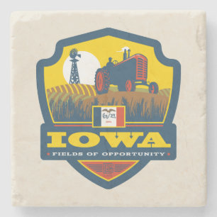 Staatsstolz  Iowa Steinuntersetzer