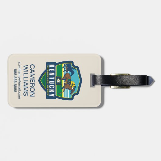 Staatsstolz | Kentucky Gepäckanhänger (Rückseite horizontal)