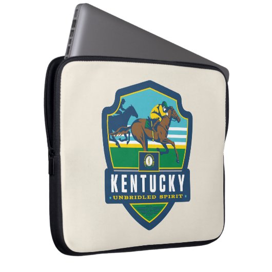 Staatsstolz | Kentucky Laptopschutzhülle (Vorne Rechts)