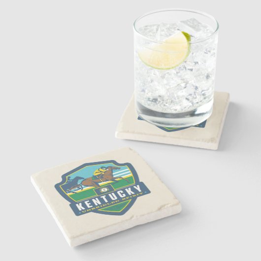 Staatsstolz | Kentucky Steinuntersetzer (Seitenansicht)