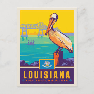 Staatsstolz Louisiana Postkarte