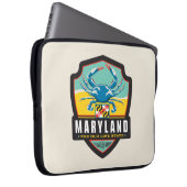 Staatsstolz | Maryland Laptopschutzhülle (Vorne Rechts)