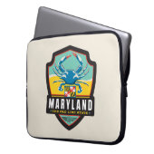 Staatsstolz | Maryland Laptopschutzhülle (Vorderseite Links)