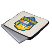 Staatsstolz | Massachusetts Laptopschutzhülle (Vorne Knopf)