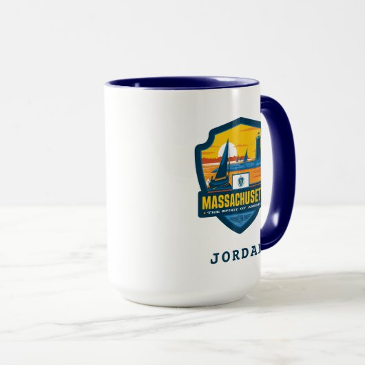 Staatsstolz | Massachusetts Tasse (VorderseiteRechts)