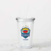 Staatsstolz | Michigan Acryltrinkbecher (Rückseite)