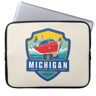 Staatsstolz Michigan Laptopschutzhülle