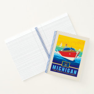 Staatsstolz Michigan Notizblock
