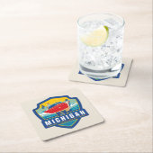 Staatsstolz | Michigan Rechteckiger Pappuntersetzer (Vor Ort)