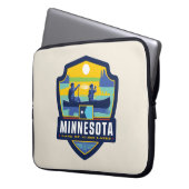Staatsstolz | Minnesota Laptopschutzhülle (Vorderseite Links)