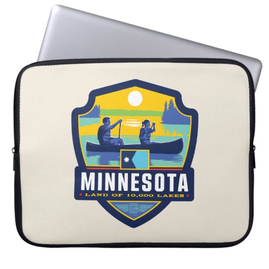 Staatsstolz | Minnesota Laptopschutzhülle (Vorderseite)