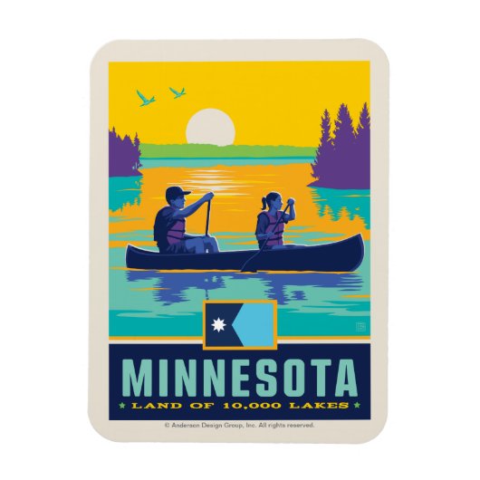 Staatsstolz | Minnesota Magnet (Vertikal)