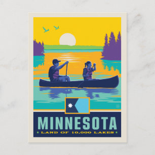 Staatsstolz   Minnesota Postkarte