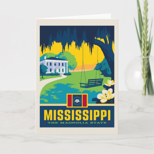 Staatsstolz | Mississippi Karte (Vorderseite)
