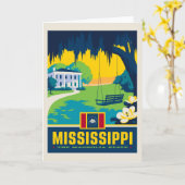 Staatsstolz | Mississippi Karte (Gelbe Blume)
