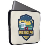Staatsstolz | Mississippi Laptopschutzhülle (Vorne Rechts)