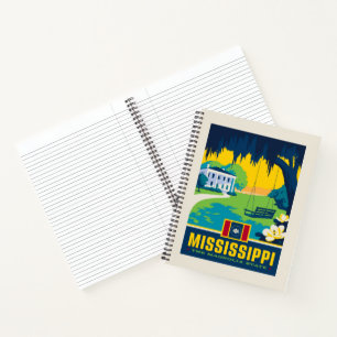 Staatsstolz Mississippi Notizblock
