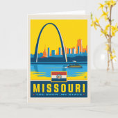 Staatsstolz | Missouri Karte (Gelbe Blume)
