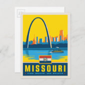 Staatsstolz | Missouri Postkarte (Vorne/Hinten)