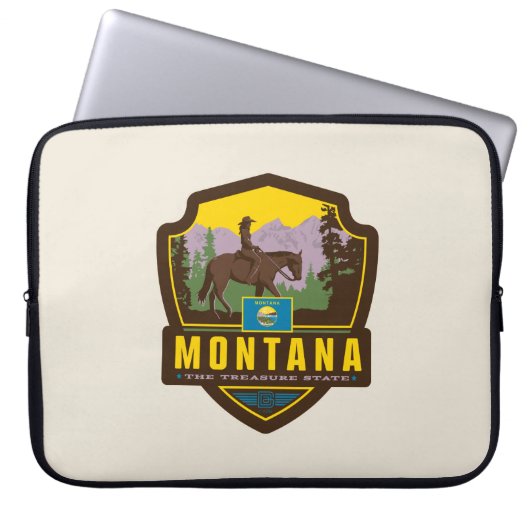 Staatsstolz | Montana Laptopschutzhülle (Vorderseite)