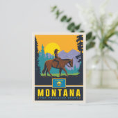 Staatsstolz | Montana Postkarte (Stehend Vorderseite)