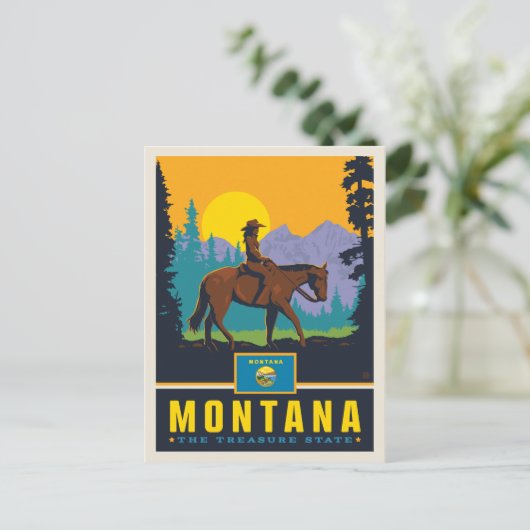Staatsstolz | Montana Postkarte (Stehend Vorderseite)
