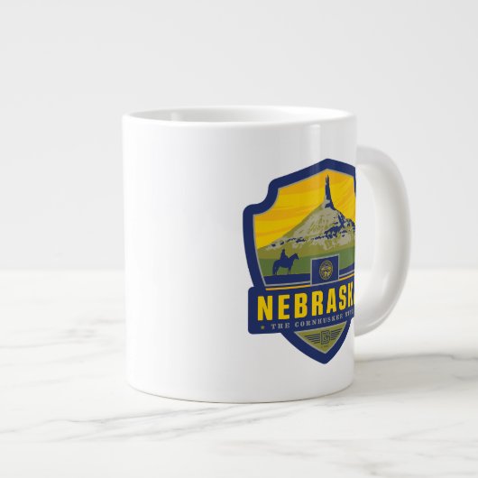 Staatsstolz | Nebraska Jumbo-Tasse (Vorderseite Rechts)