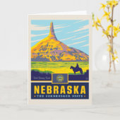 Staatsstolz | Nebraska Karte (Gelbe Blume)