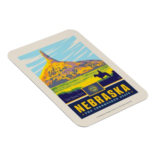 Staatsstolz | Nebraska Magnet (Rechte Seite)
