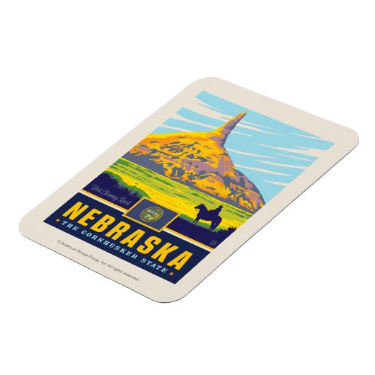 Staatsstolz | Nebraska Magnet (Linke Seite)