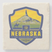 Staatsstolz | Nebraska Steinuntersetzer (Vorderseite)