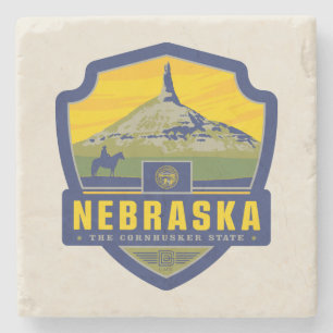 Staatsstolz Nebraska Steinuntersetzer