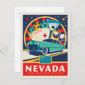 Staatsstolz | Nevada Postkarte (Vorne/Hinten)